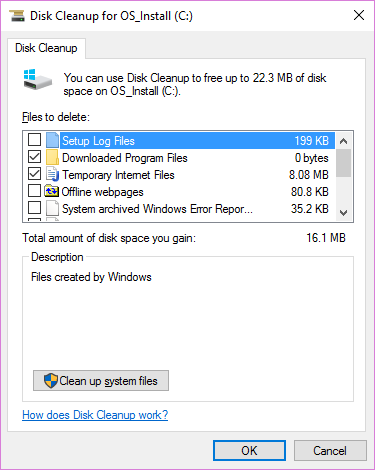 Cách dùng Disk Cleanup Win 10 tiết kiệm dung lượng lưu trữ 1