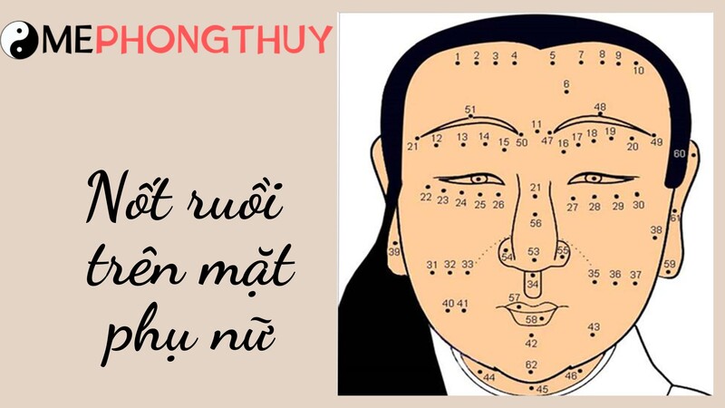 Nốt ruồi trên mặt phụ nữ 