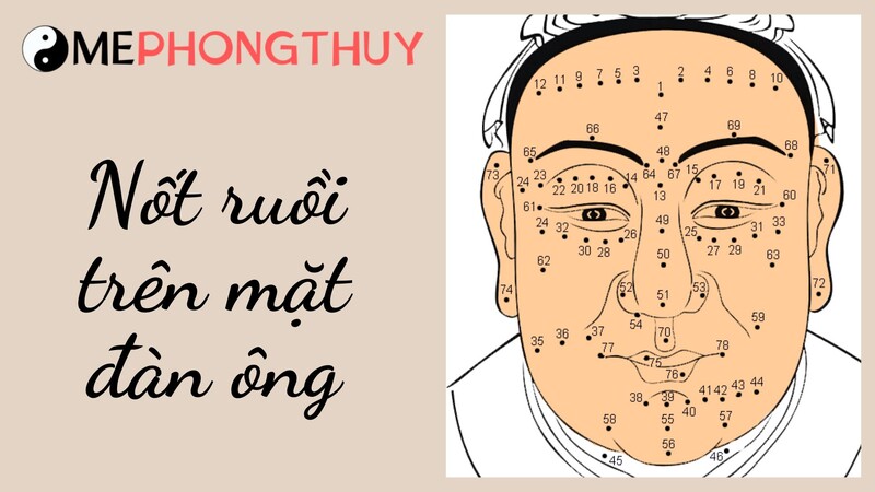 Nốt ruồi trên mặt đàn ông