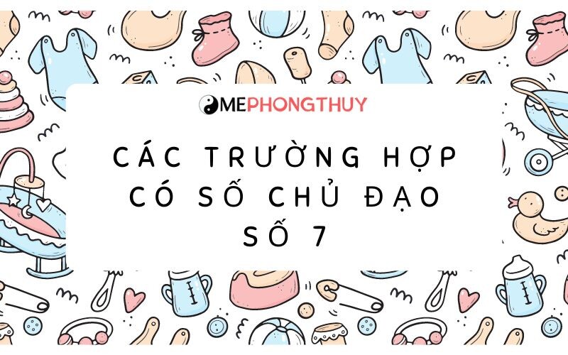 Các trường hợp có số chủ đạo số 7