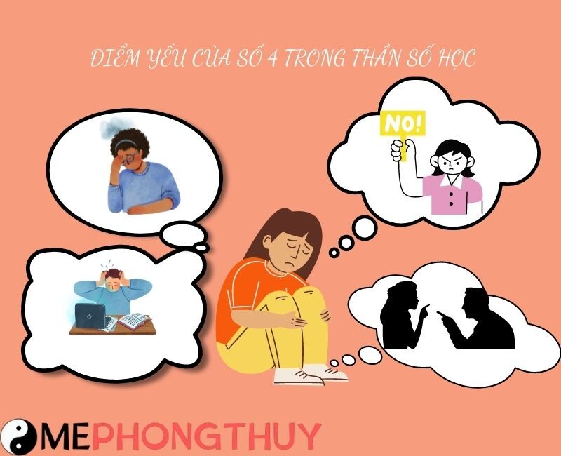 Điểm yếu của số 4 trong Thần số học