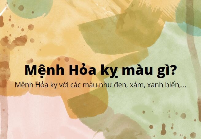 Mệnh Hỏa kỵ màu gì?