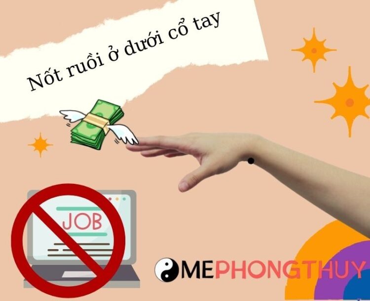 Nốt ruồi ở dưới cổ tay