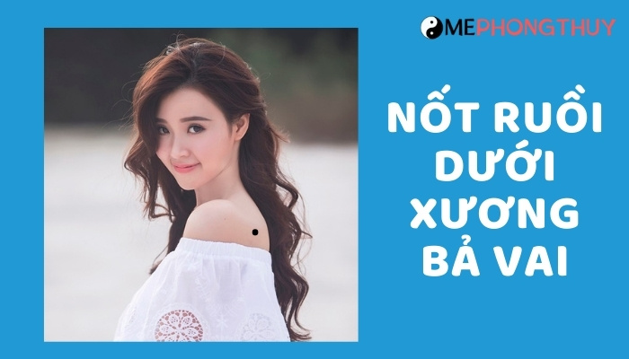 Nốt ruồi dưới xương bả vai trái