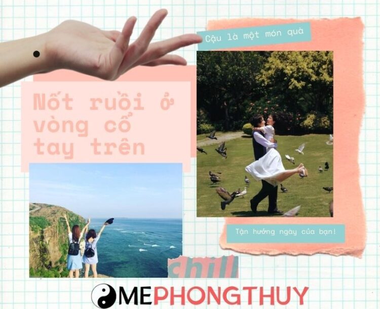 Nốt ruồi ở vòng cổ tay trên