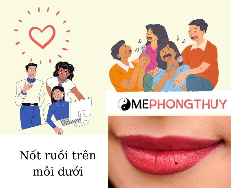 Xem tướng vị trí nốt ruồi trên môi tốt hay xấu