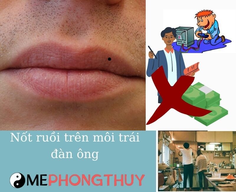 Nốt ruồi trên môi đàn ông