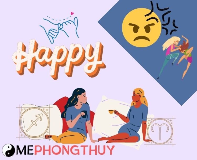 Tình bạn giữa nữ Bạch Dương và nữ Nhân Mã