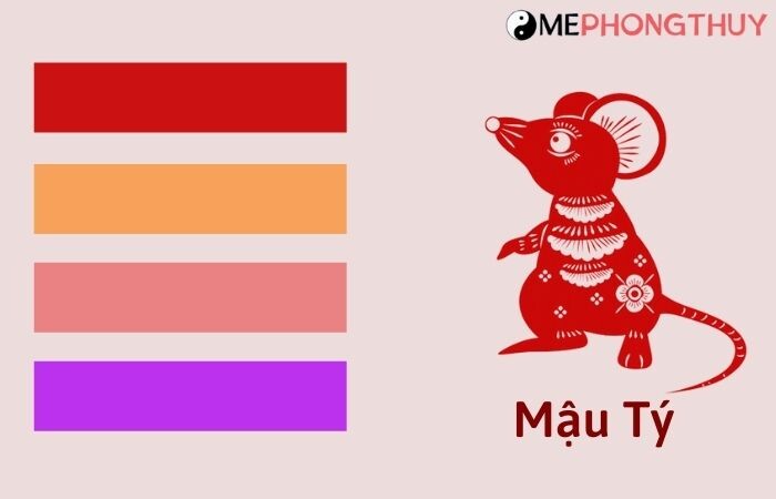 Tuổi Mậu Tý hợp màu gì