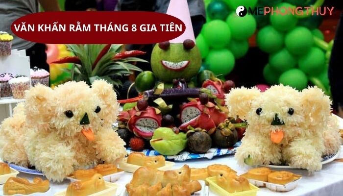 Văn khấn rằm tháng 8 gia tiên