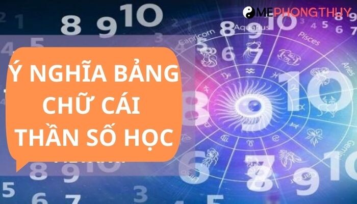 Ý nghĩa bảng chữ cái Thần số học