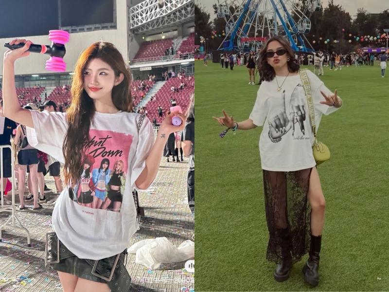 Mặc áo thun idol đi đu concert